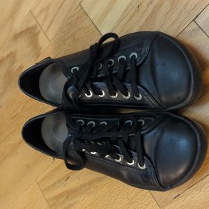 Bikenstock Black Leather Sneakers / Shoes - Size 38 (7.5)